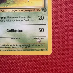 Pokemon Vintage 1st Edition Non-holo Pinsir Jungle Set 25/64 Wotc 1999 - Image 4