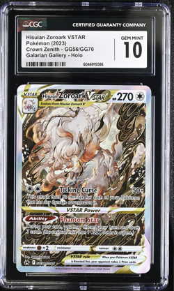 CGC 10 Hisuian Zoroark Vstar GG56/GG70 Galarian Gallery Holo Pokemon - Image 1