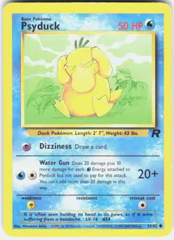 Psyduck 65/82 Common Team Rocket Pokemon Unlimited HP - Image 1