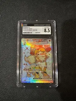 Pokemon TCG Arcanine ex Scarlet & Violet Base Set 224/198 Holo Ultra Rare - Image 1