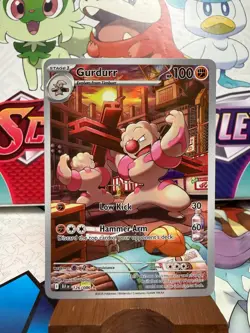 Gurdurr 126/086 Illustration Rare - Black Bolt English - Pokemon TCG -SHIPS FAST - Image 1