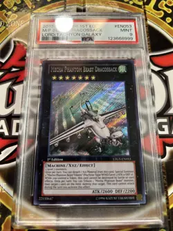 YuGiOh MECHA PHANTOM BEAST DRACOSSACK LTGY-EN053🔥PSA 9🔥1st ED-2013 SECRET RARE - Image 2