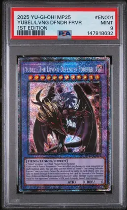 2025 YU-GI-OH! MP25-MEGA-PACK TIN YUBEL - THE LOVING DEFENDER FOREVER PSA 9 - Image 1