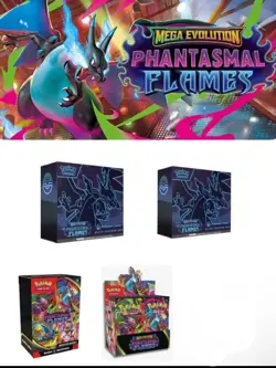 PRESALE PHANTASMAL FLAMES Booster Box 1, POKEMON CENTER ETBs 2,Booster Bundle 1 - Image 1