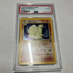 2000 POKEMON BASE SET 2 #13 NINETALES-HOLO PSA 6 - Image 1