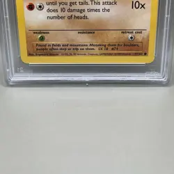 1999 Pokemon Fossil 1st Edition Geodude 47/62 PSA 8 English - Image 3
