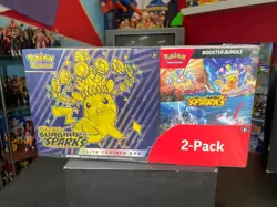 Pokemon TCG Costco Exclusive Surging Sparks ETB + Booster Bundle (SEALED) - Image 1