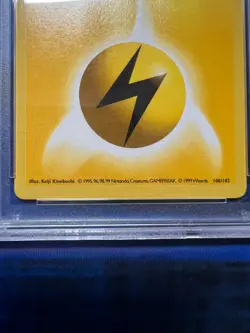 1999 Pokemon Base Set 1st Edition Shadowless Lightning Energy #100 PSA 10 GEM MT - Image 5