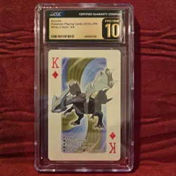 2012 Pokemon Japanese Kyurem White 2 Deck Playing Card K CGC 10 Pristine - Image 1