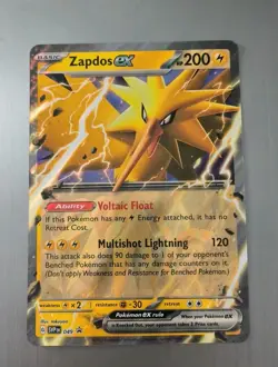 Zapdos ex (SVP 049) Black Star Promo Cosmos Holo- JUMBO - Brand New Pokemon Card - Image 1