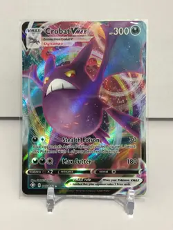 Crobat VMAX 045/072 - Shining Fates - Ultra Rare Holo Pokemon Card Near Mint - Image 1