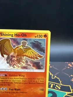 2017 Pokemon TCG Shining Legends Black Star Promo Card #SM70 Shining Ho-Oh Holo - Image 3