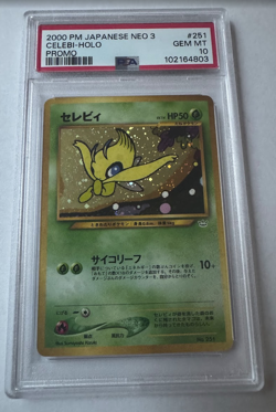 Celebi Holo #251 - Japanese Pokemon Card 2000 Holo Neo 3 Promo - PSA 10 GEM MINT - Image 1