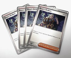 Boss's Orders Ghetis Non HOLO 172/193 4x x4 Pokemon Card Paldea Evolved Playset - Image 1