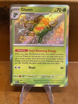 Gloom - Paldean Fates 093/091 Shiny Rare Scarlet & Violet Pokemon Card NM/MINT - Image 1