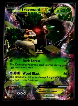 Pokemon 2015 XY Primal Clash Trevenant EX Holo Card 19/160 LP - Image 1
