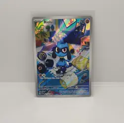 Pokemon TCG Riolu 215/198 SV01: Scarlet & Violet Illustration Rare - Image 1