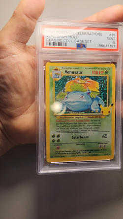 2021 Pokemon Celebrations Venusaur PSA 9 - Image 2