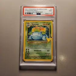 2021 Pokemon Celebrations Venusaur PSA 9 - Image 4