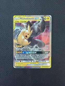 Pokemon Pikachu & Zekrom GX 33/181 - SM Team Up Holo Ultra Rare NM - Image 1