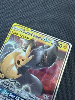 Pokemon Pikachu & Zekrom GX 33/181 - SM Team Up Holo Ultra Rare NM - Image 2