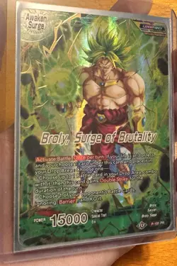 Broly Surge of Brutality GOLD STAMP Foil Dragon Ball Super Card Game | NM - Image 1