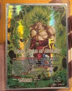 Broly Surge of Brutality GOLD STAMP Foil Dragon Ball Super Card Game | NM - Image 2