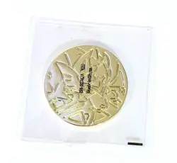 Zacian GOLD Metal Coin Pokemon TCG Elite Box Promo 2020 Sword & Shield SEALED - Image 1