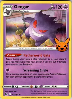 Gengar (2022) 066/196 Holo Trick or Trade BOOster 2023 Pokemon Holo LP - Image 1