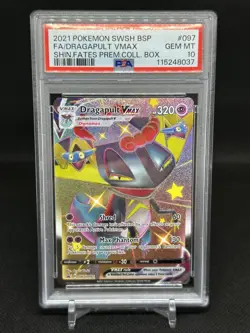 Pokemon Dragapult VMAX Shining Fates Premium Coll. Bx. Promo SWSH097 PSA 10 - Image 1