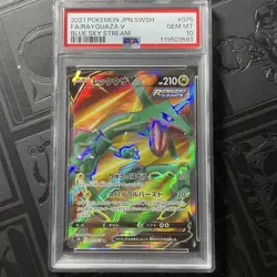 PSA10 Rayquaza V SR 075/067 2021 Japanese Pokemon Card - Image 1