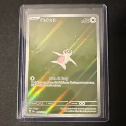 Pokemon TCG Slakoth 212/191 Sv08 Surging Sparks Illustration Rare Holo EN - Image 1