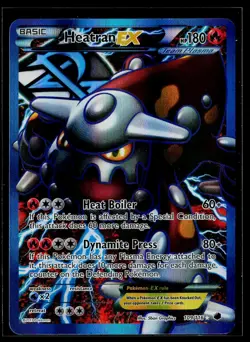 Pokemon Plasma Freeze Heatran EX (Team Plasma) (Full Art) 109/116 MP - Image 1