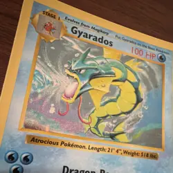 Pokemon Gyarados Base Set (Shadowless) Holo Rare 006/102 1999 WotC English - Image 2