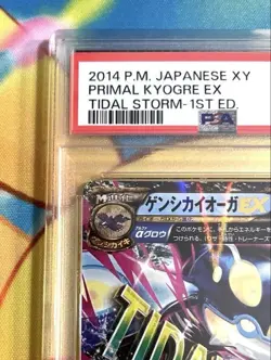 PSA10 Primal Kyogre EX RR XY5 Tidal Storm 032/070 1st Edition Pokemon Card - Image 2