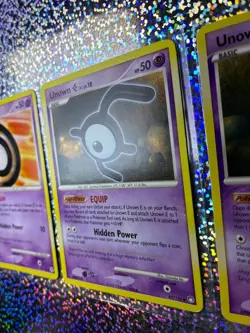 Pokemon TCG Regular: 37/123 Unown I; 65/123 Unown E; 68/130 Unown D - Image 5