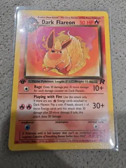 Dark Flareon 35/82 1st Edition Team Rocket Regular Pokemon TCG - Image 1