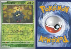 TANGELA 114/165 COMMON 151 POKEMON REVERSE HOLO NEAR MINT - Image 3