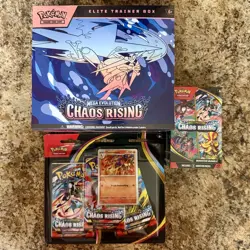 Pokemon Chaos Rising Elite Trainer Box + Booster Bundle + 3-Pack (18 packs!) - Image 1