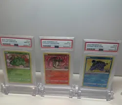 2022 POKEMON GO RADIANT VENUSAUR 004 BLASTOISE 018 CHARIZARD 011 PSA 10 - Image 1