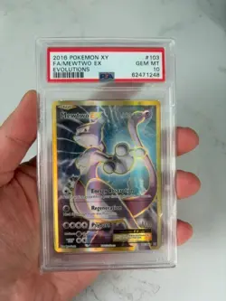 2016 POKEMON XY EVOLUTIONS 103/108 FULL ART/MEWTWO EX PSA 10 - Image 1