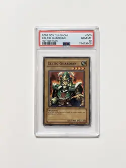 2002 YU-GI-OH! STARTER DECK: YUGI SDY 1ST ED #009 CELTIC GUARDIAN PSA 10 - Image 1
