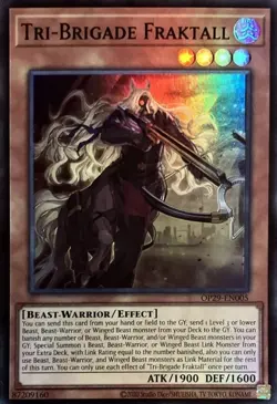 3x Yu-Gi-Oh! Tri-Brigade Fraktall - OP29-EN005 - Super Rare - NM - Image 1