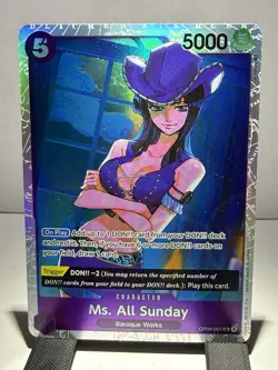 One Piece CCG Ms. All Sunday OP04-064 Character SR Foil EN 5000 Power - Image 1