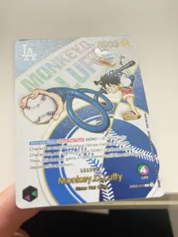 *CUSTOM/FAN-MADE* One Piece EB02-010 Monkey.D.Luffy LA Dodgers *see description* - Image 3