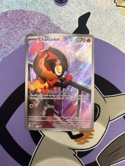 Charcadet 22 Black Star Promo Phantasmal Flames ETB Pokemon TCG Card - Image 1
