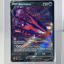 Eternatus V Ultra Rare Darkness Ablaze 116/189, NM Pokemon Card - Image 1
