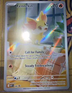 Pokemon TCG Fennekin Promo Holo Card 080 Basic 70 HP English - Image 1