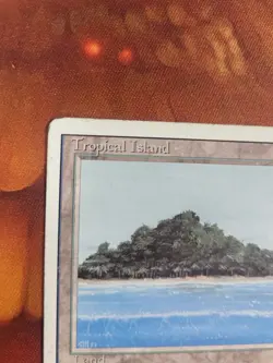 Tropical Island Revised Edition MTG Magic the Gathering Dual Land Card HP - Image 2