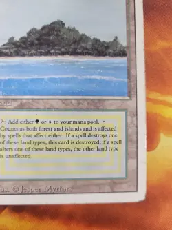 Tropical Island Revised Edition MTG Magic the Gathering Dual Land Card HP - Image 4